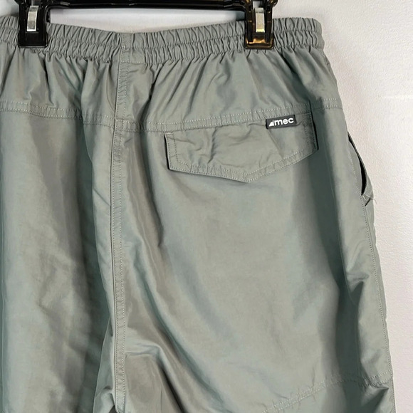 MEC Mens Mountain Equipment Co-op Nylon Wind Pants Grey Elastic Drawstring L - Picture 6 of 12